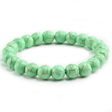 Load image into Gallery viewer, Trendy Men Black Lava Natural Stone Bracelet Charm Women Turquoises Transparent White Bead Strand Bracelets&amp;Bangles Yoga Jewelry