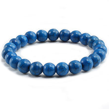 Load image into Gallery viewer, Trendy Men Black Lava Natural Stone Bracelet Charm Women Turquoises Transparent White Bead Strand Bracelets&amp;Bangles Yoga Jewelry