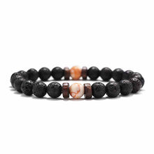 Load image into Gallery viewer, Fashion Lava Stone Bracelet Men Natural Moonstone Bead Chakra Bracelet Male Charm Diffuser Bracelets Heren Armband Jewelry Gift