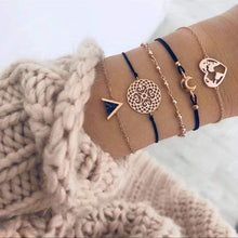 Load image into Gallery viewer, 20 Styles Women Girls Mix Round alloy Crystal Marble Charm Bracelets Fashion Boho Heart Shell Letter Bracelets Sets Jewelry Gift